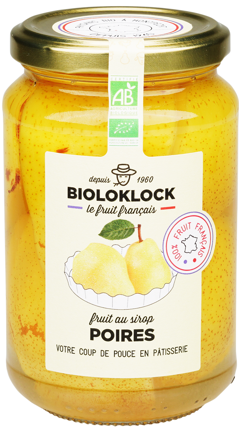 Bioloklock -- Poires au sirop bio (france) - 370 g x 6