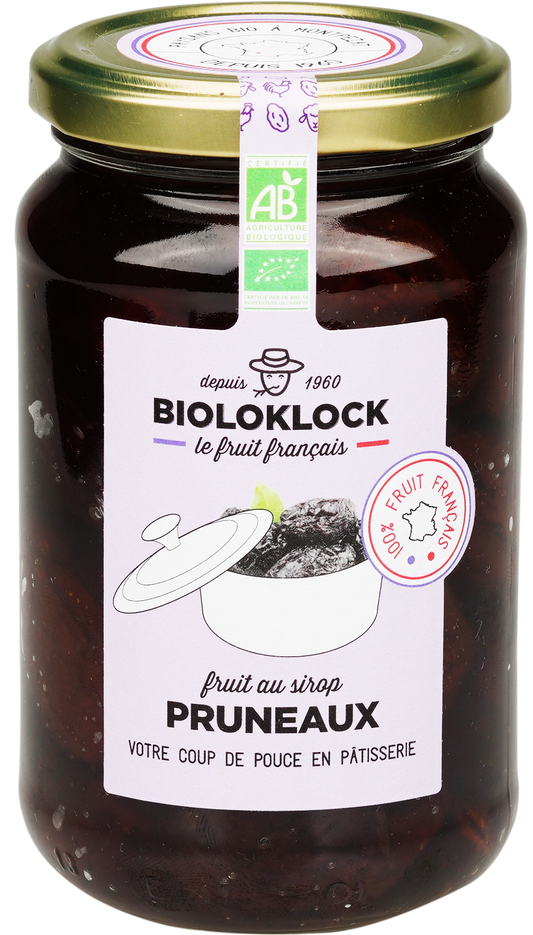 Bioloklock -- Pruneaux au sirop bio (france) - 400 g x 6