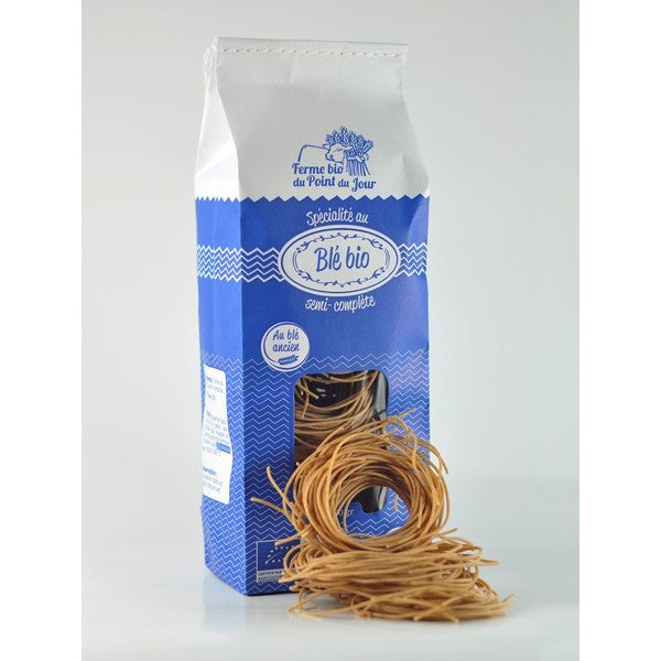 La Ferme Bio Du Point Du Jour -- Spaghetti blé ancien semi complet bio - 350 g