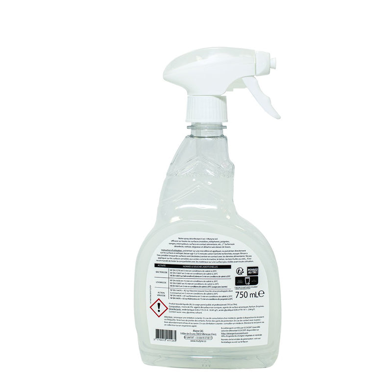 Mutyne -- Spray désinfectant ecocert 4 en 1 - 750 mL