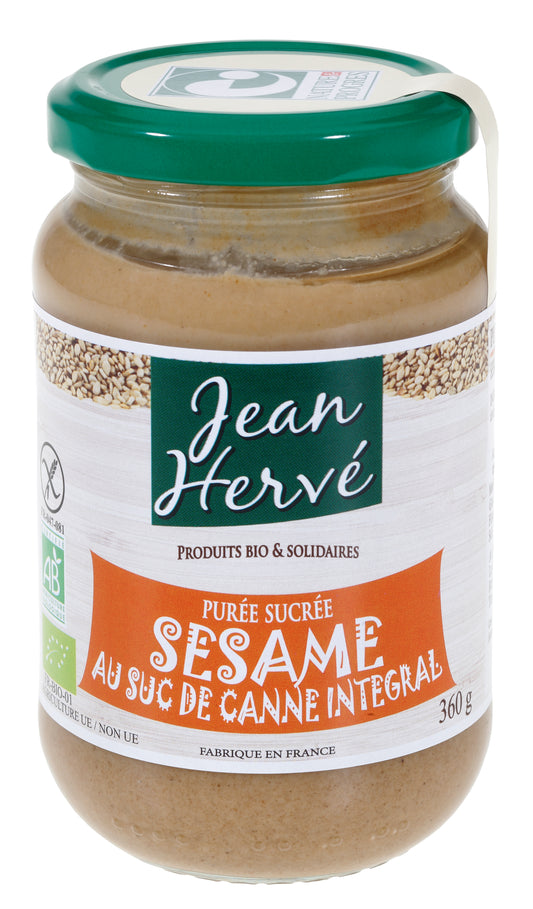Jean Hervé -- Purée sucrée sésame au suc de canne intégral - 360 g x 6