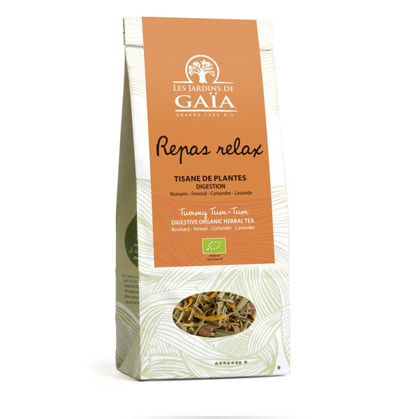 Jardins De Gaïa -- Tisane de plantes bio repas relax (digestive) - 100 g