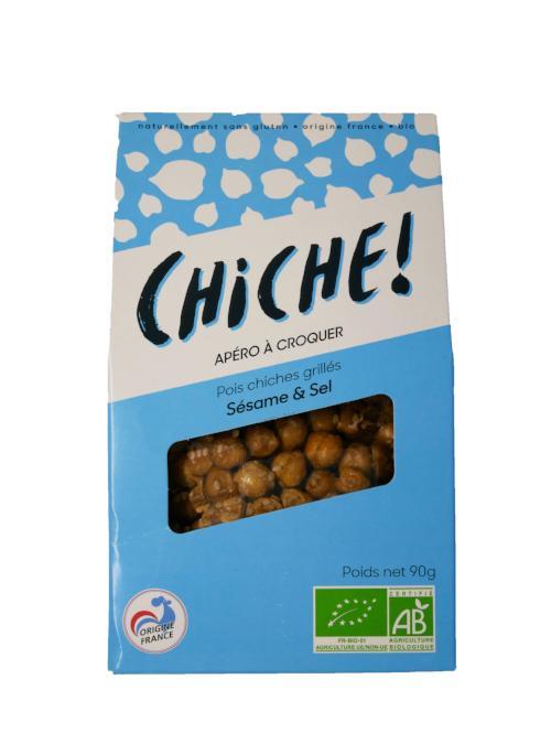 Chiche -- Croustiche pois chiches grillés bio sésame et sel - 90 g