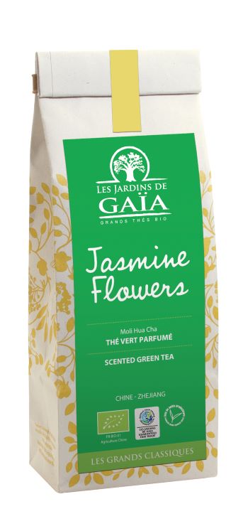 Jardins De Gaïa -- Thé vert bio jasmin flowers (moli hua cha/chine) - 100 g
