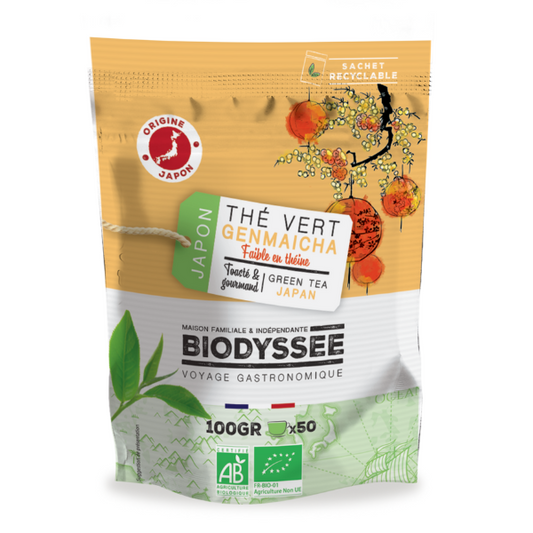 Biodyssée -- Thé vert genmaicha japon bio - 100 g