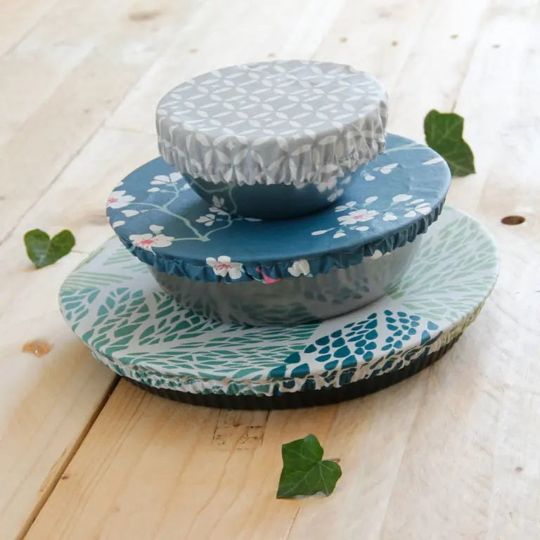 Angie Be Green -- Charlottes alimentaires rondes (coton enduit) - trio S/M/L