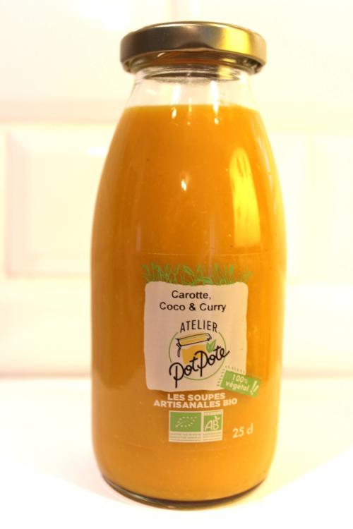 Atelier Potpote -- Soupe bio - carotte coco curry - 25 cl x 24
