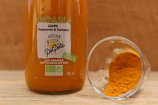 Atelier Potpote -- Soupe bio - potimarron curcuma - 25 cl x 24