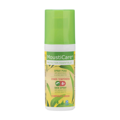 Mousticare -- Spray peau anti-moustiques zones tempérées - 50 ml