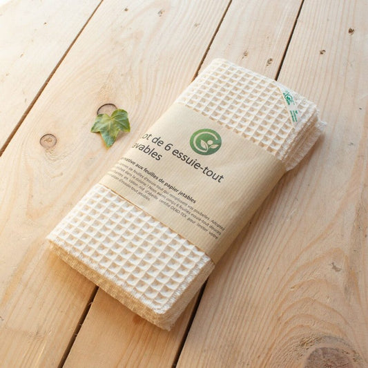 Kit d'essuie-tout lavables en bambou gris /Promo - Ô Bocal - Boutique sans  emballage jetable bio vrac zéro déchet