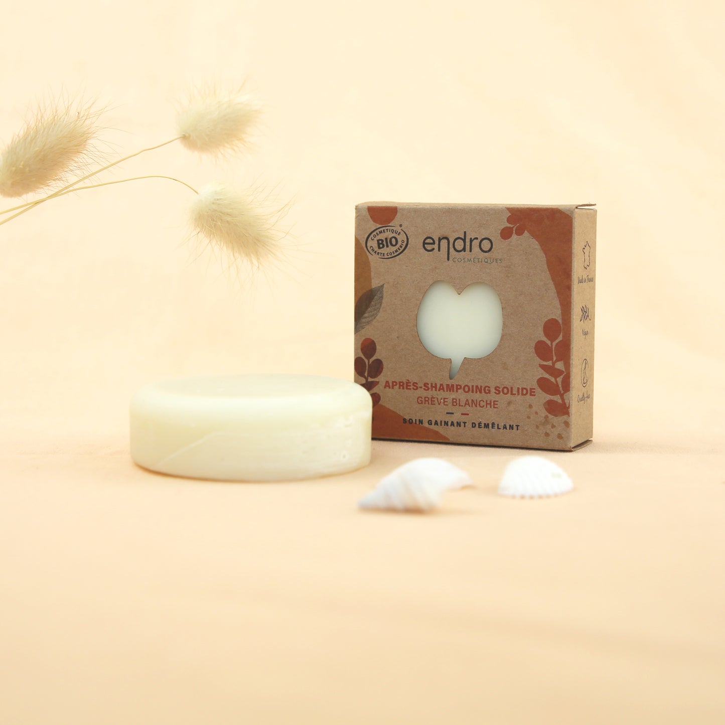 Endro -- Après-shampoing solide grève blanche - 80 ml