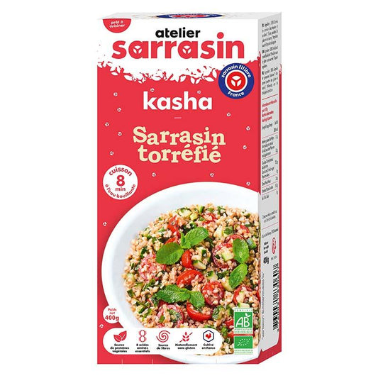 Atelier Sarrasin -- Kasha : graines de sarrasin torréfiées  (origine France) - 400 g