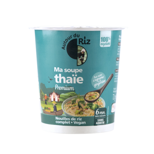 Autour du riz -- Cup Veggie Premium Ma soupe Thaïe bio - 72 g