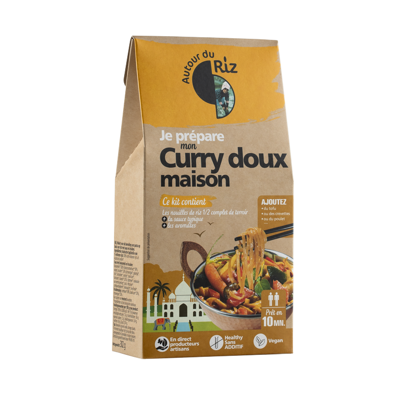Autour du riz -- Kit Mon Curry doux bio maison - 302 g