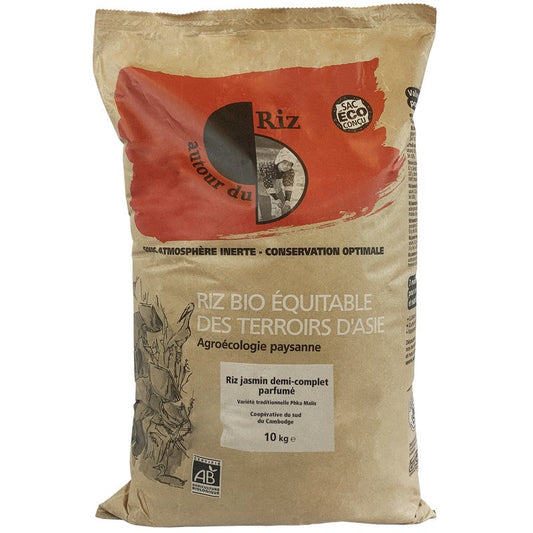 Autour du riz -- Riz Jasmin 1/2 complet bio - vrac 10kg