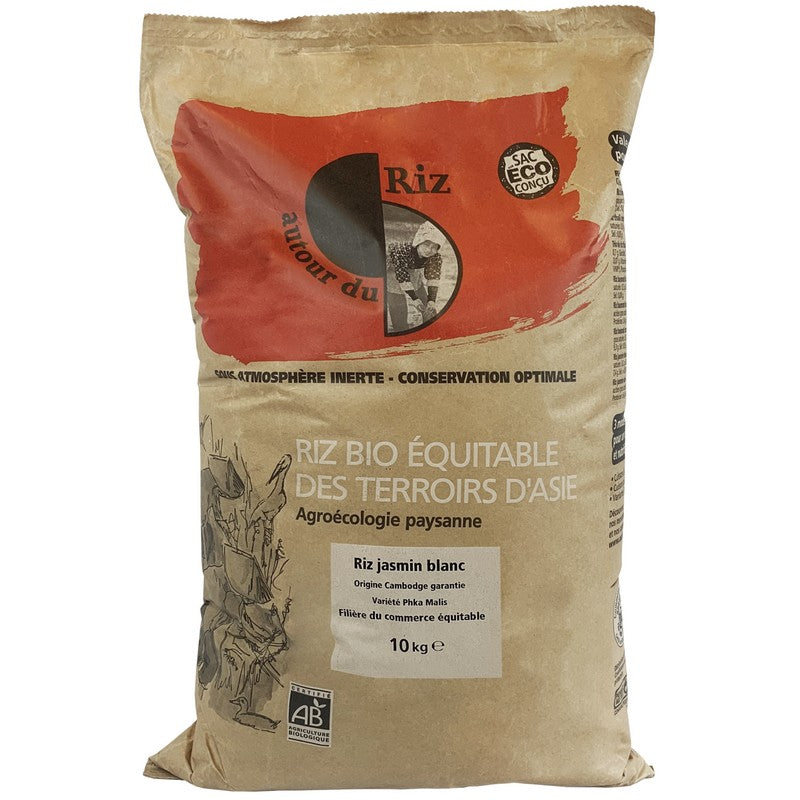 Autour du riz -- Riz Jasmin Blanc bio - vrac 10kg