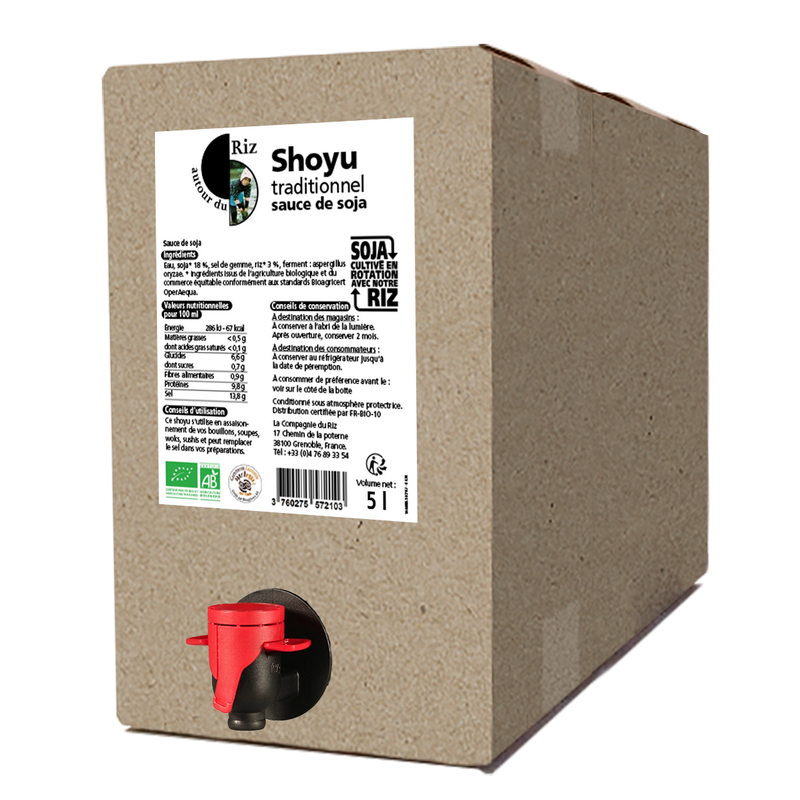 Autour du riz -- Sauce Soja Shoyu bio - vrac 5 L