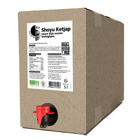 Autour du riz -- Sauce Soja Shoyu Sucrée Ketjap bio équitable - vrac 5L