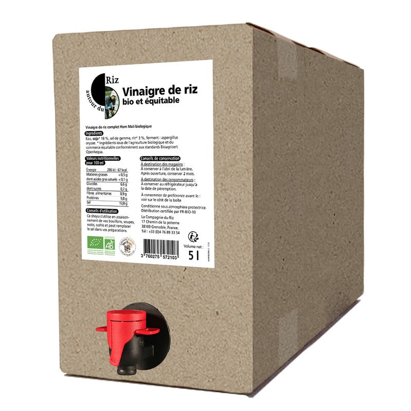 Autour du riz -- Vinaigre de riz bio équitable - vrac 5L