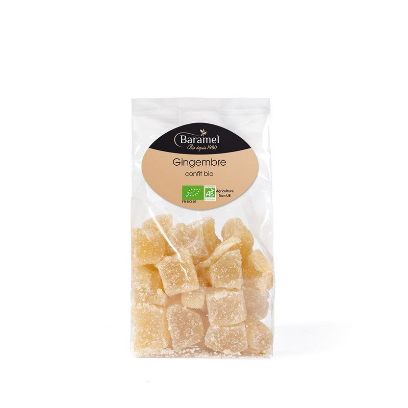 Baramel -- Gingembre confit en cubes Bio  - 140 g