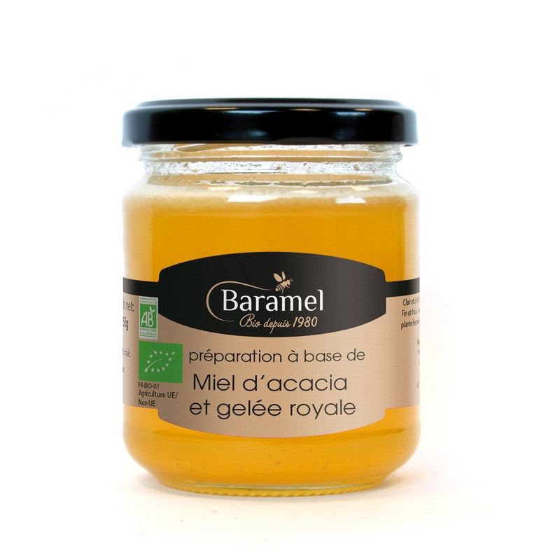 Baramel -- Miel d'Acacia et Gelée Royale Bio (UE) - 250 g