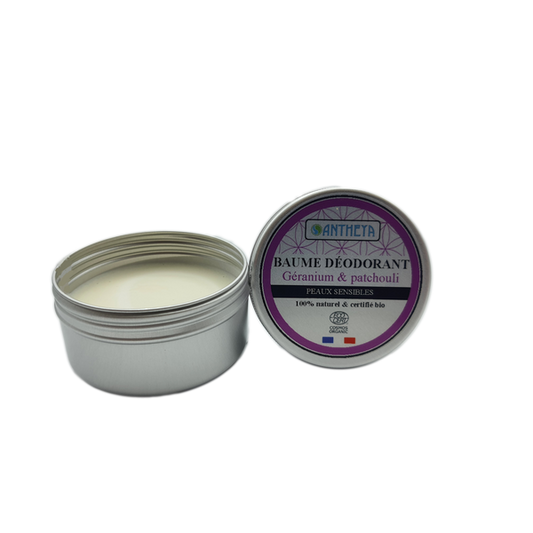 Antheya -- Baume déodorant - géranium & patchouli - 75 g