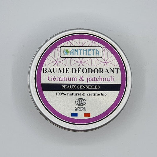 Antheya -- Baume déodorant - géranium & patchouli - 75 g