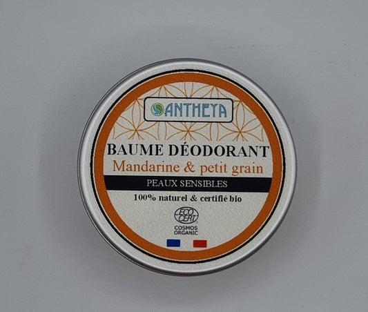 Antheya -- Baume déodorant - mandarine & petit grain - 75 g