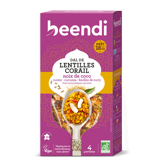 Beendi -- Dal de Lentilles Corail à la Noix de Coco bio - 250g
