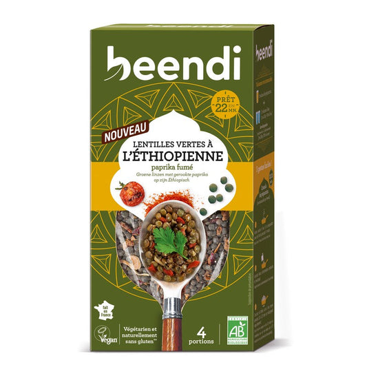 Beendi -- Lentilles vertes au paprika fumé et piment de cayenne bio - 250g