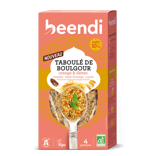 Beendi -- Taboulé de boulgour, orange, dattes et menthe bio - 250g