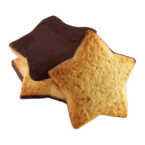 Belledonne -- Biscuits étoile orange chocolat noir - vrac 2 kg