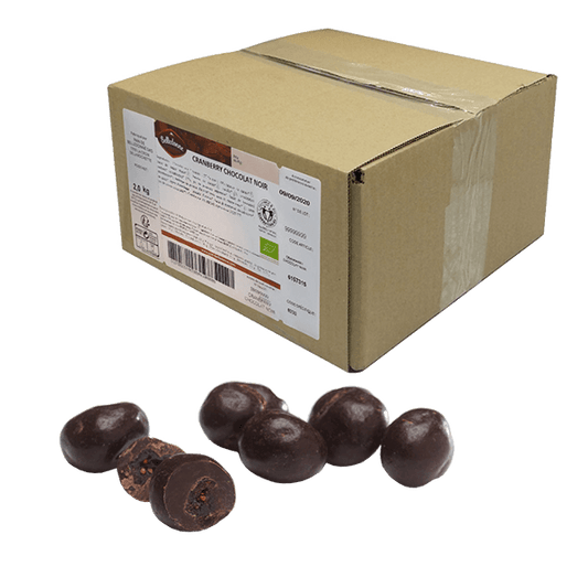 Belledonne -- Cranberries chocolat noir 57% bio - vrac 2 kg