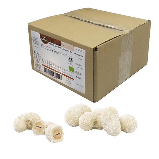 Belledonne -- Noix de cajou chocolat blanc et coco bio - vrac 2 kg