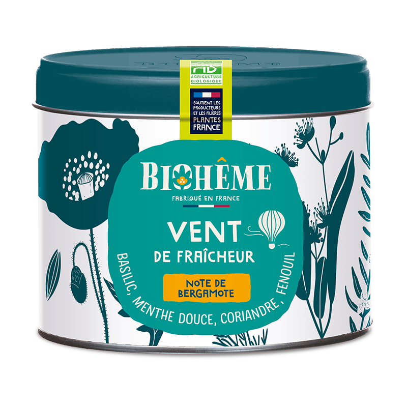 Biohême -- Vent de Fraîcheur - 50 g - Boîte métal Vrac