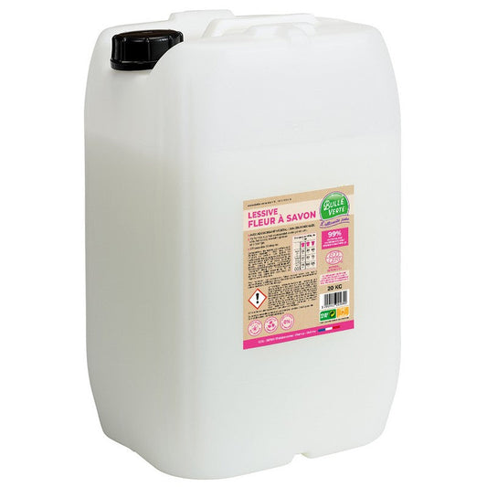 Maison Verte Lessive liquide Savon aux Huiles Essentielles à l'amande douce  Bio 2,4 litres 