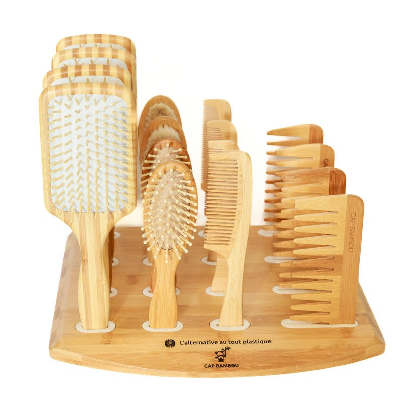 Cap bambou -- Pack implantation 24 brosses à cheveux