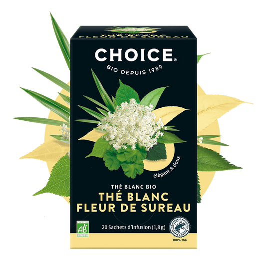 CHOICE -- Thé Blanc Fleur de Sureau - 20 sachets - 36 g