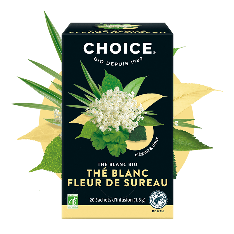 CHOICE -- Thé Blanc Fleur de Sureau - 20 sachets - 36 g