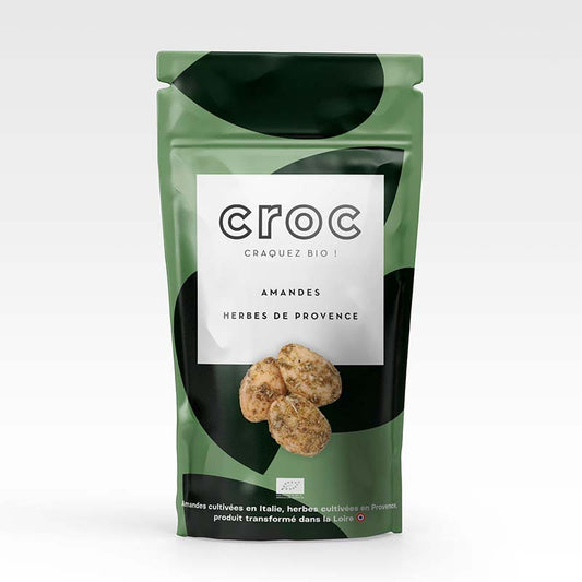 Croc -- Amandes herbes de Provence bio (Origine Italie)  - 110 g