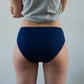 Lemahieu -- Culotte menstruelle absorbante bleue flux moyen (france et bio) - Taille M (42/44)