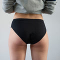 Lemahieu -- Culotte menstruelle absorbante noire flux moyen (france et bio) - Taille XS (36)