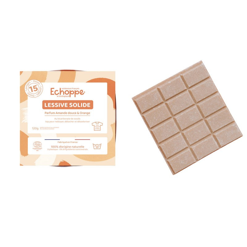 Echoppe -- Lessive solide amande douce et orange - 120 g