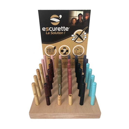 Escurette --  Offre implantation - 35 Cure-oreilles vendus avec présentoir
