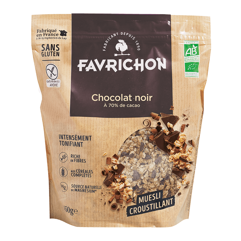 Favrichon -- Muesli Croustillant Chocolat Noir - 450 g