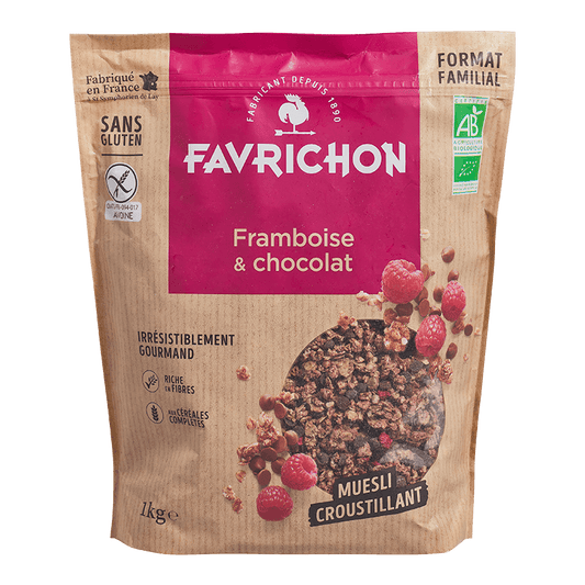 Favrichon -- Muesli Croustillant Framboise & Chocolat - 1 kg