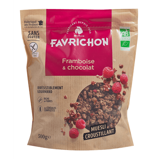 Favrichon -- Muesli Croustillant Framboise & Chocolat - 500 g