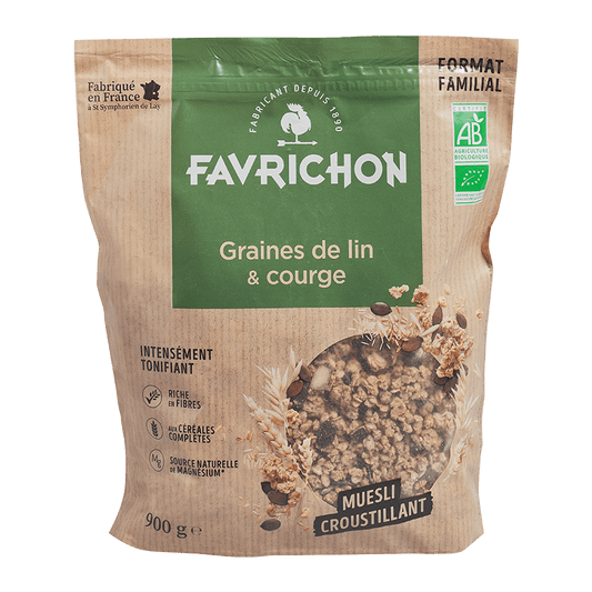 Favrichon -- Muesli Croustillant Graines de Lin & Courges - 900 g