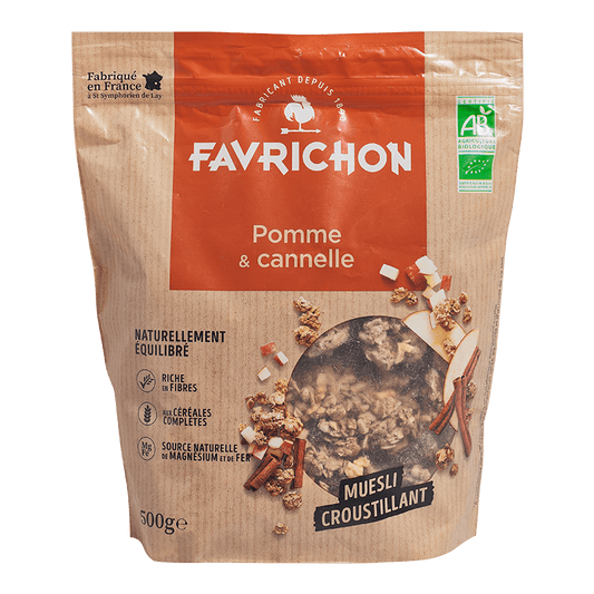 Favrichon -- Muesli Croustillant Pomme & Cannelle - 500 g