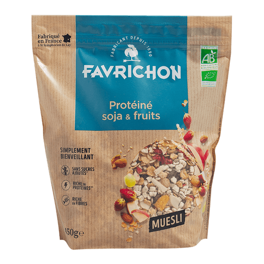 Favrichon -- Muesli Protéiné Soja & Fruits - 450 g